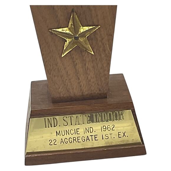 Vintage Indiana State Indoor Shooting Trophies 1962 1963 1964 Lot of 3 - Picture 3 of 11